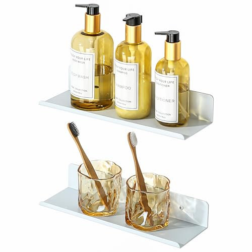 SAYAYO Wandregal Weiß Regal Wand 30cm Bücherregal Schweberegal 2 Stück Wandboard Wandregale Küchenregal für Wohnzimmer, Schlafzimmer, Küche