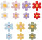 14pcs 3D Flower Fridge Magnets, Cute Refrigerator Magnets Colorful Magnetic Fridge Decor Funny Decorative Accessories for Locker Office Kitchen (7 Small + 7 Large)