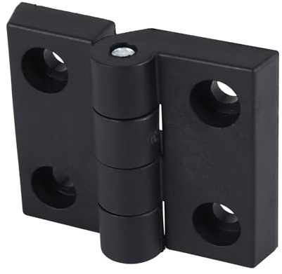 Asyduey 63mm x 50mm Schrank Kunststoff Tuerangel Torangel Einstemmband Tuerband schwarz de