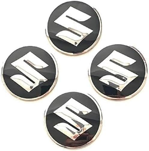 WENINETIES 4 Stück Aufkleber Radkappenaufkleber für Suzuki Samurai 56mm, Auto Nabendeckel Aufkleber Nabenkappen Abzeichen Sticker Felgen