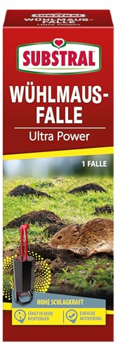 Substral Wühlmausfalle Ultra Power 1 Falle mit hoher Schlagkraft | Einfache Aktivierung | Mechanische Falle | Hohe Schlagkraft