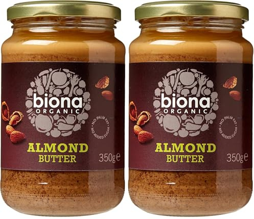 Biona Organic Almond Butter, 350 g (Pack of 2)