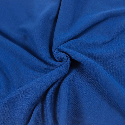 Bündchenstoff Schlauchware 35(70) cm breit Meterware ab 25cm Jersey Oeko-Tex, Farbe:blau