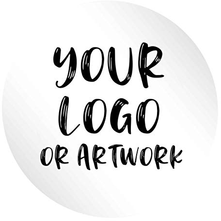 Flox Creative 24 45mm Matt Circle Stickers Your Logo/Artwork