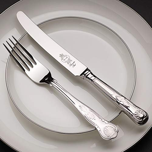 Kings Pattern 44 Piece Silver Plated Canteen of Cutlery - Made in Sheffield by Legacy Silverware