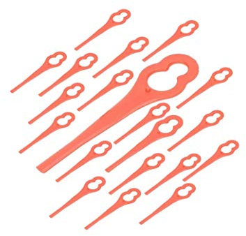 FIND A SPARE Pack Of 20 Red Plastic Blades For MacAllister MGT18 Bosch Ozito Strimmer Trimmer
