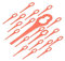 FIND A SPARE Pack Of 20 Red Plastic Blades For MacAllister MGT18 Bosch Ozito Strimmer Trimmer