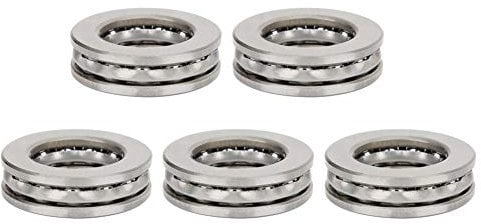 Oumefar 5pcs 51104 Axialkugellager Konvexe Gleitebene Axiallager 20x35x10mm Hochpräzise Einrollen Kugellager Konvexe Gleitebene Drucklager für Flugzeug Industrie