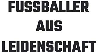 Liniertes Notizheft Fußball Fussballer Sport Leidenschaft Herz Torwart Stürmer Verteidiger