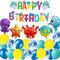 Geburtstagsdeko Ozean Geburtstag Party Dekoration Meer Tiere Tintenfisch Krabbe Kugelfisch Seestern Hippocampus Folienballon Geburtstagsdeko Jungen Birthday Decorations