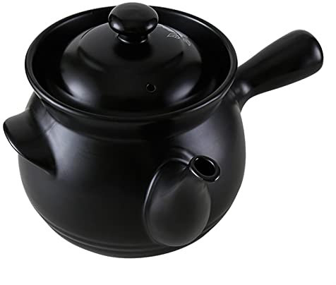 Casserole Black Enamelled Traditional Medicine Pots Herbal Pots Medicines Ceramic Soup Pot Home Kitchen (Color : 3100ml)