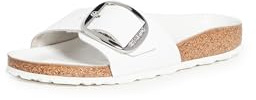 Birkenstock Damen Madrid Big Buckle Sandalen, Weiß, EU 38 (US 7-7.5)