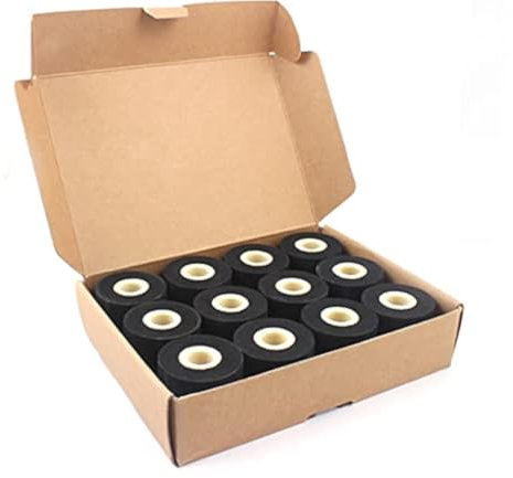 KOLAMOON 24pcs Black 36x16mm hot Stamp Coder Solid Ink roll for 380 Coding Sealing Machine