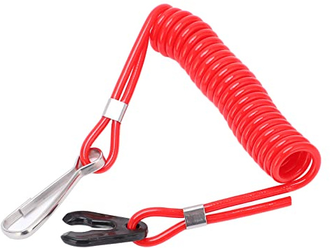 Alomejor Bootsmotor Motor Sicherheits-Kill-Stop-Schalter Lanyard Langlebige Not-Aus-Lanyard Not-Trennschnur für Suzuki Außenbordmotoren