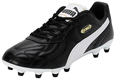 Puma Mens King Cup FG Adults Football Boots Lace Up Black/White 9 (43)