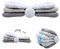 Blublu Park Stillkissen für Babys, sechsblättrig, verstellbar, mehrere Winkel, für Schwangere, postnatale Stillen, Schlafen (Grau, 67 x 26 cm)