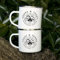 eBuyGB Personalised Adventuring Together Enamel Coffee Mug - 13oz Travel Camping Metal Tea Cup, Couples Gifts, 10th Anniversary Tin Gift (380 ml, 1 Mug)
