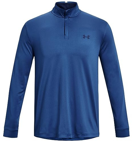 Under Armour Men's Warmup Tops Men's UA Playoff ¼ Zip, Blue Mirage, 1370155-471, LG