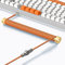 MAMBASNAKE Custom Spiral Tastaturkabel und Aviator Cable Winder Set – Aviator Cable Fixed Rod Metall Gewichtsstange + Spiral USB-C-Kabel mit Abnehmbar Luftfahrtstecker von Gaming-Tastaturen-Orange
