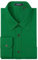 HISDERN Homme Chemise Manches Longues Chemises Slim Fit Chemise Casual Chemises Business Vert M