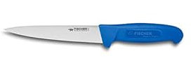 Fischer Bargoin Profinox Saigner surmoulé 17 cm manche bleu - sur carte - la pièce 6020-17