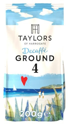 Taylors of Harrogate Decaffé Ground Coffee, Roast 4, 200 g Bag (Pack of 1)