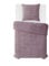 MB Warenhandel24 Bettwäsche 135x200 + 80x80 cm Winter Microfaser Flausch Fleece Thermofleece warm Cashmere Touch Teddy Coral Fleece 2 TLG teilig (Cord Aubergine, ca. 135x200 + 80x80 cm)