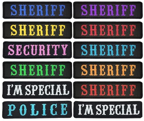 Custom Embroidered Name Patches Personalised Name tag 2 PCS for Dog Collar Caps Hats Bags Backpacks Clothes Vest Military Uniforms Tactical Gears Iron on Sew on Hook & Loop Fasten Patches