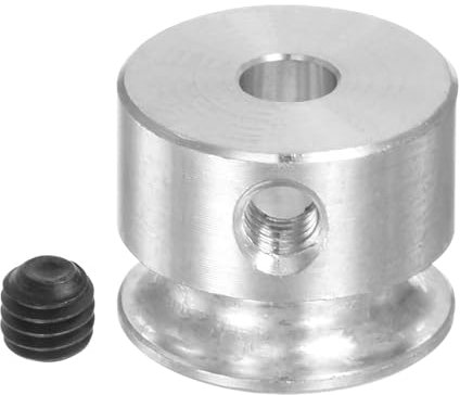 QUARKZMAN V-Typ Riemenscheibe 3,17 mm Bohrung 12 mm Außendurchmesser Einzelrille Aluminiumlegierung für 3MM PU Rundriemen Motorwellen-Bohrmaschine