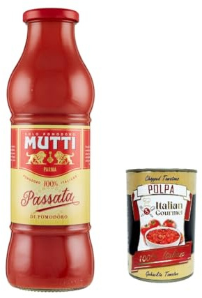 Italian Gourmet Passata di Pomodoro Tomatensauce 100% Italien fein 8 x 700g | Vellutata e pronta per sughi; aus sonnengereiften Tomaten, cucina semplice, Gesamtnettogewicht 5,6 kg + Kostenlos Polpa 400g