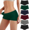 Boxer Femme Shorty Culotte Coton Taille Boyshort Stretch Sports Doux Décontracté Slip Elasticité Ventre Plat Hipster Panties Confortable Ensemble Lot de 6 UN8 XL