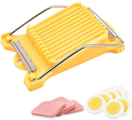 Youery Cortador de huevos, cortador de huevos cocidos profesional, alambre de acero inoxidable, Cortadora Huevos Manual multiusos para Huevos, Fresas, Kiwis, Frutas Suaves