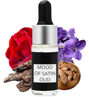 BOH-Aroma MOOD OF SATIN OUD Parfümöl ätherisches Öl für Diffuser | Duftöl für Diffuser | Premium Duftöl | Öl berühmter Parfüm-Hits | 1:1 wie Original | Intensiv & Langanhaltend | 10 ml