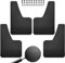 4 Stück Schmutzfänger Kotflügel für Seat SEAT Leon ST Cupra R Mk1 Mk2 Mk3 Mk3.5 Mk4 Ibiza 6l 6j 6k Altea Arona Exeo, Auto Rad Clips Tür Schutz Kit, Keine Bohrung erforderlich, ABS Kunststoff