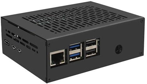 Geekwrom X1011-C1 - Carcasa metálica para Raspberry Pi 5 y X1011 PCIe a 4 unidades NVMe Shield