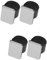SEWACC 4 Stück Magnetischer Sprengring Silikonarmband Magnetic Wristband Magnetarmband Trageschlaufe Quilten Nadelkissen Haarnadel Haarspangen Slap-Armband Stifthalter Armband Kieselgel