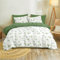 Dreamzie Bettwäsche Set 200x200 cm mit 2 Kissenbezügen 80x80 cm - Botanic-Motiv Salbeigrün - Bettwäsche 200x200 Erwachsene aus 100% Mikrofaser - Zertifiziert ohne Chemikalien (Oeko TEX)