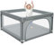Baby Laufstall, Laufgitter klappbar mit Tragetasche, Ein-Knopf-Faltung & Sicherheitsschlössern, Krabbelgitter mit Netz & Reißverschluss, Laufgitterzelt für Kleinkinder,120 * 120 * 66 cm-dunkelgrau