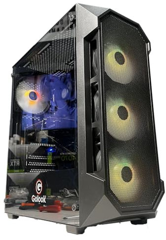Golook PC Gaming Basic 2.0 - Ryzen 5 4500 / 32GB RAM / 1TB NVME M.2 / RX 6500XT 4GB GDDR6 / B450M / 4 Ventole Raffreddamento - Computer Fisso