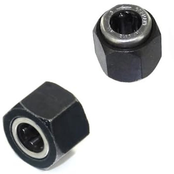 YTrBXZ Tuerca Hexagonal de rodamiento unidireccional R025, 12mm, 14mm, Compatible con Modelo RC 1/10, Buggy de Coche VX 28 21 18 16(12MM 14MM)