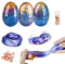 Schleim Eier Kinder-Galaxy Egg Slime Kit Crystal Clay Schleim Spielzeug Set Schleim Stressabbau für Mädchen Jungen Ostern Geschenk Thema Party Favor Supplies Basket Stuffers Kindergeburtstag Mitgebsel