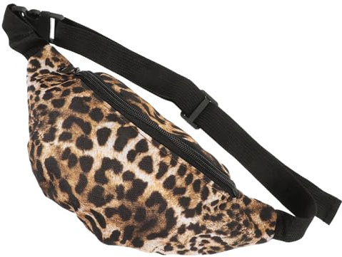BESTYASH Stylische Leopard Bauchtasche Für Damen Praktische Und Verstellbare Umhängetasche Für Reisen Und Sport Langlebige Pu-Materialien Leicht Und Kompakt Für Täglichen Gebrauch
