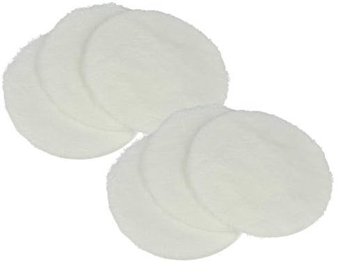 vhbw 6x Polishing Pad compatible with Kärcher PST 222 Floor Polisher - Buffing Wheel Set for Parquet White