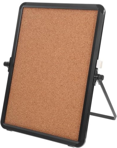 MAGICLULU Büro Korktafel 12X9 Zoll Pinnwand Aus Kork Mit Ständer Nachrichtentafel Erinnerungstafel Für Schreibtisch Und Wand Bürobedarf