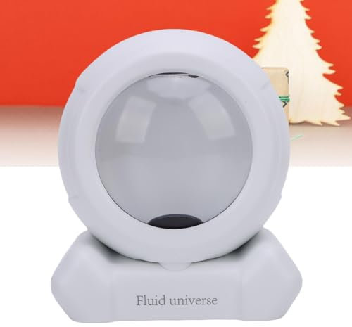 BAFOVY Visualizador de Música con Fluido Magnético, Altavoz de Ferrofluido con Sonido Claro, Adecuado para Hogar u Oficina, Ideal para Fiestas (White)