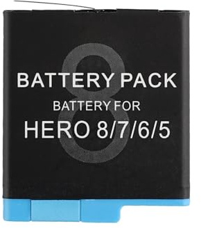 SwarKing Rechargeable 0-Cycle Ersatz Akku AHDBT-801 Kompatibel mit GoPro Hero 8/7/6/5/Black 2018 (AABAT-001 AHDBT-501)