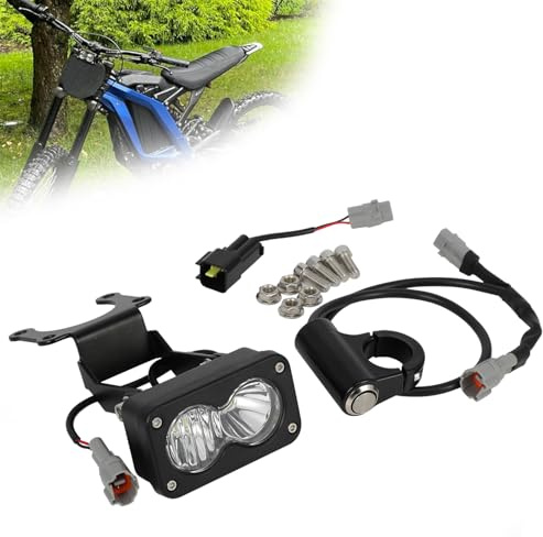 Faretto Led Moto Barra con Interruttore Surron Light Bee Luce Bianca | Illuminazione Frontale per Guida Fuoristrada, Interruttore Incluso, Fascio Bianco, Uso E-Bike,Faro per Surron Light Bee X S