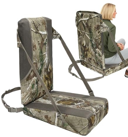 Outdoor-Kissen - Tragbare Picknickmatte | Faltbares Sitzkissen mit Rückenlehne für Camping, Reisen, Picknick, Beobachtung, Vögel, Jagd, Stadion