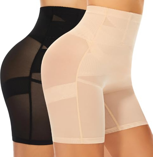 YADIFEN Damen Shapewear Miederhose Bauchweg Hohe Taille Mit Bein | Bauch Weg Unterhose Panty Miderpants Body Shaper Unterwäsche Hose unter Kleid Kurze Shorts