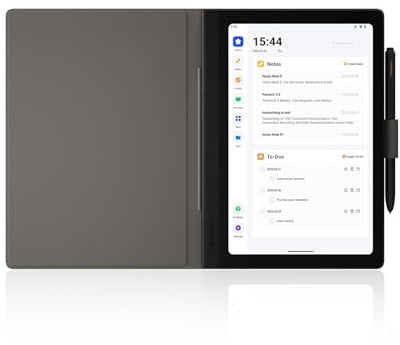 HUION Note E 8,4-Zoll-Digitalnotizbuch, Android 15, Bluetooth-Notizblock | Batterieloser Magnetstift, 6+128 GB Bluetooth-Schreibblock für Besprechungen, Zeichnen, Lesen, Skizzieren und Lernen